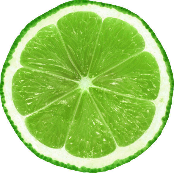 Juicy Lime Slice Cutout