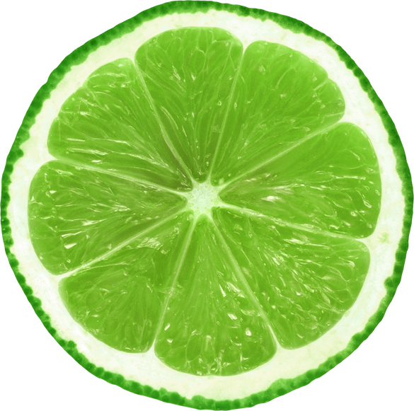 Juicy Lime Slice Cutout